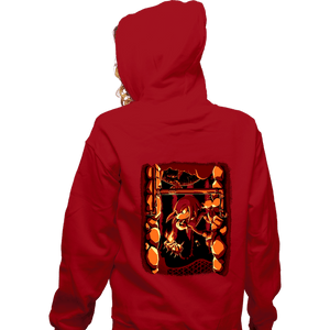 Daily_Deal_Shirts Zippered Hoodies, Unisex / Small / Red Reach The Palace