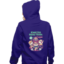 Load image into Gallery viewer, Shirts Pullover Hoodies, Unisex / Small / Violet Kimetsu Neko Yaiba