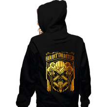 Load image into Gallery viewer, Daily_Deal_Shirts Zippered Hoodies, Unisex / Small / Black Samus Foil Crest