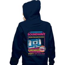 Load image into Gallery viewer, Secret_Shirts Zippered Hoodies, Unisex / Small / Navy Pump Up The Volume