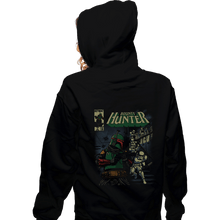 Load image into Gallery viewer, Daily_Deal_Shirts Zippered Hoodies, Unisex / Small / Black Bounty Hunter Comic