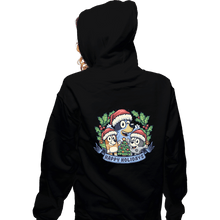 Load image into Gallery viewer, Daily_Deal_Shirts Zippered Hoodies, Unisex / Small / Black Bluey Holidays