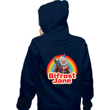 Load image into Gallery viewer, Shirts Zippered Hoodies, Unisex / Small / Navy Bifrost Jane