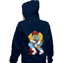 Load image into Gallery viewer, Daily_Deal_Shirts Zippered Hoodies, Unisex / Small / Navy Duff Knight
