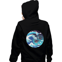 Load image into Gallery viewer, Shirts Pullover Hoodies, Unisex / Small / Black Breath Of The Great Wave
