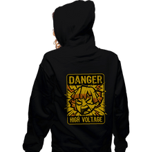 Load image into Gallery viewer, Shirts Zippered Hoodies, Unisex / Small / Black High Voltage