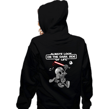 Load image into Gallery viewer, Daily_Deal_Shirts Zippered Hoodies, Unisex / Small / Black The Dark Side Of Life