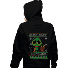 Load image into Gallery viewer, Daily_Deal_Shirts Zippered Hoodies, Unisex / Small / Black For The Presents