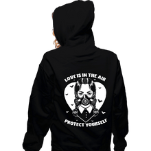 Load image into Gallery viewer, Daily_Deal_Shirts Zippered Hoodies, Unisex / Small / Black Love Is In The Air