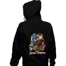 Load image into Gallery viewer, Shirts Zippered Hoodies, Unisex / Small / Black Jedi Path