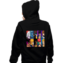 Load image into Gallery viewer, Daily_Deal_Shirts Zippered Hoodies, Unisex / Small / Black Anime OVA VS. Anime OVA
