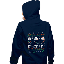 Load image into Gallery viewer, Shirts Zippered Hoodies, Unisex / Small / Navy Hothy Christmas