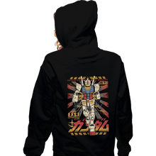 Load image into Gallery viewer, Daily_Deal_Shirts Zippered Hoodies, Unisex / Small / Black Gundam - Ready To Fight