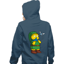Load image into Gallery viewer, Secret_Shirts Zippered Hoodies, Unisex / Small / Indigo Blue I'm Zolda