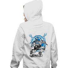 Load image into Gallery viewer, Daily_Deal_Shirts Zippered Hoodies, Unisex / Small / White Leonardo Sumi-e