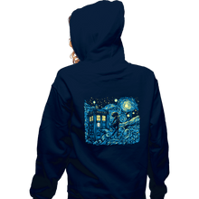 Load image into Gallery viewer, Daily_Deal_Shirts Zippered Hoodies, Unisex / Small / Navy Dreams Of Time And Space