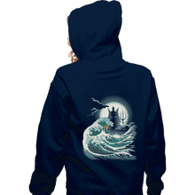 Load image into Gallery viewer, Shirts Zippered Hoodies, Unisex / Small / Navy The Wave Of Atlantis