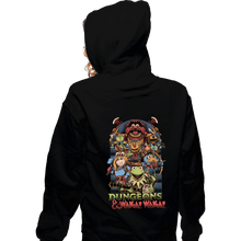 Load image into Gallery viewer, Daily_Deal_Shirts Zippered Hoodies, Unisex / Small / Black Dungeons &amp; Waka Waka
