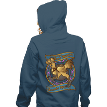Load image into Gallery viewer, Last_Chance_Shirts Zippered Hoodies, Unisex / Small / Indigo Blue Chocobo Racer