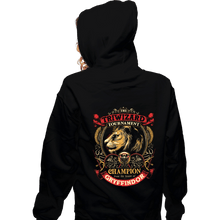 Load image into Gallery viewer, Secret_Shirts Zippered Hoodies, Unisex / Small / Black Champion Of Courage
