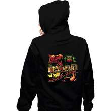 Load image into Gallery viewer, Sold_Out_Shirts Zippered Hoodies, Unisex / Small / Black Visit Isla Nublar
