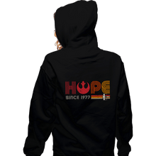 Load image into Gallery viewer, Daily_Deal_Shirts Zippered Hoodies, Unisex / Small / Black Hope Since 1977
