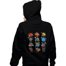 Load image into Gallery viewer, Secret_Shirts Zippered Hoodies, Unisex / Small / Black Diceroll