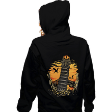 Load image into Gallery viewer, Daily_Deal_Shirts Zippered Hoodies, Unisex / Small / Black Leaning Dark Tower
