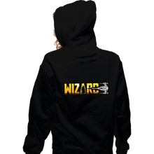 Load image into Gallery viewer, Secret_Shirts Zippered Hoodies, Unisex / Small / Black Wizard.