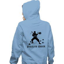 Load image into Gallery viewer, Secret_Shirts Zippered Hoodies, Unisex / Small / Royal Blue Stealth Check