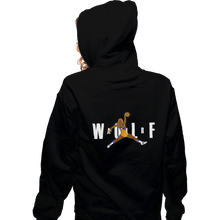 Load image into Gallery viewer, Shirts Pullover Hoodies, Unisex / Small / Black Air Wolf '85
