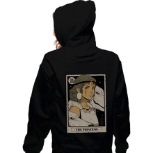 Load image into Gallery viewer, Daily_Deal_Shirts Zippered Hoodies, Unisex / Small / Black The Princess Vintage Tarot