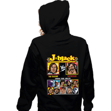Load image into Gallery viewer, Daily_Deal_Shirts Zippered Hoodies, Unisex / Small / Black Jack Black Fighter