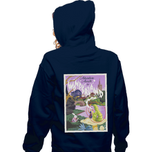 Load image into Gallery viewer, Shirts Zippered Hoodies, Unisex / Small / Navy Adventure Awaits In Wonderland
