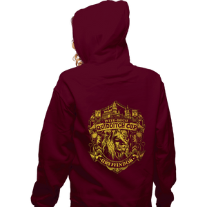 Sold_Out_Shirts Zippered Hoodies, Unisex / Small / Maroon Team Gryffindor