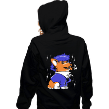 Load image into Gallery viewer, Last_Chance_Shirts Zippered Hoodies, Unisex / Small / Black Space Corgiboy