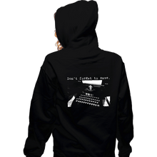 Load image into Gallery viewer, Secret_Shirts Zippered Hoodies, Unisex / Small / Black Don't Forget To Save...