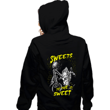 Load image into Gallery viewer, Shirts Zippered Hoodies, Unisex / Small / Black Sweets To The Sweet
