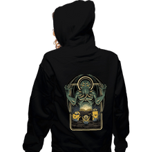 Load image into Gallery viewer, Daily_Deal_Shirts Zippered Hoodies, Unisex / Small / Black Summoning Cthulhu!