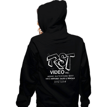 Load image into Gallery viewer, Secret_Shirts Zippered Hoodies, Unisex / Small / Black RST Video INC.