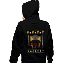 Load image into Gallery viewer, Secret_Shirts Zippered Hoodies, Unisex / Small / Black The Holiday Grail