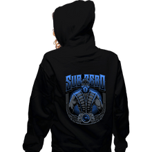 Load image into Gallery viewer, Daily_Deal_Shirts Zippered Hoodies, Unisex / Small / Black Sub-Zero Crest
