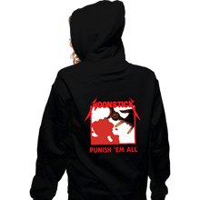 Load image into Gallery viewer, Secret_Shirts Zippered Hoodies, Unisex / Small / Black Punish Em-All