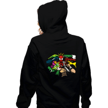 Load image into Gallery viewer, Secret_Shirts Zippered Hoodies, Unisex / Small / Black The Spider Yaga
