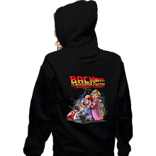Load image into Gallery viewer, Daily_Deal_Shirts Zippered Hoodies, Unisex / Small / Black Back to the Mushroom Kingdom