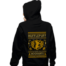 Load image into Gallery viewer, Shirts Zippered Hoodies, Unisex / Small / Black Hufflepuff Sweater