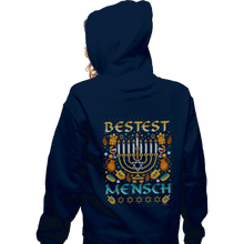 Load image into Gallery viewer, Shirts Zippered Hoodies, Unisex / Small / Navy Bestest Mensch