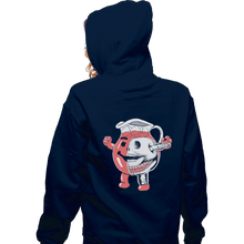 Load image into Gallery viewer, Secret_Shirts Zippered Hoodies, Unisex / Small / Navy In The Kool Aid