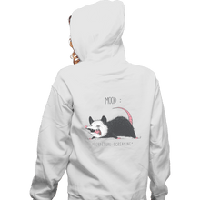Load image into Gallery viewer, Shirts Zippered Hoodies, Unisex / Small / White Mood Possum