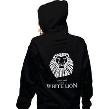 Load image into Gallery viewer, Shirts Zippered Hoodies, Unisex / Small / Black White Lion